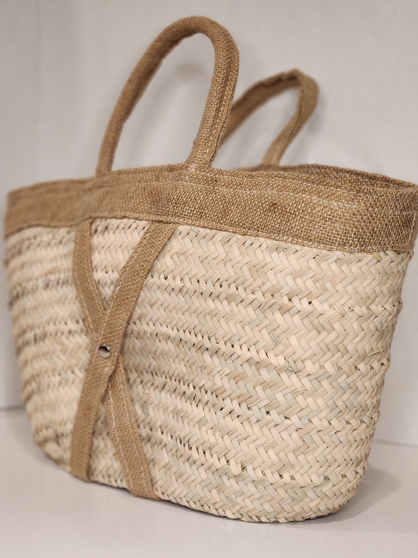Straw French Basket
