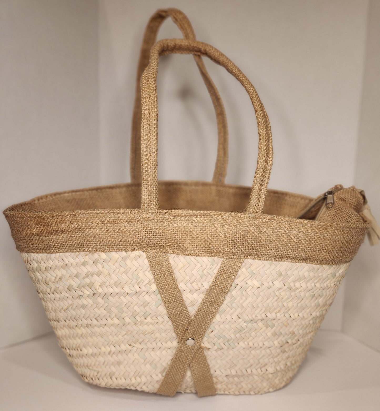 Straw French Basket