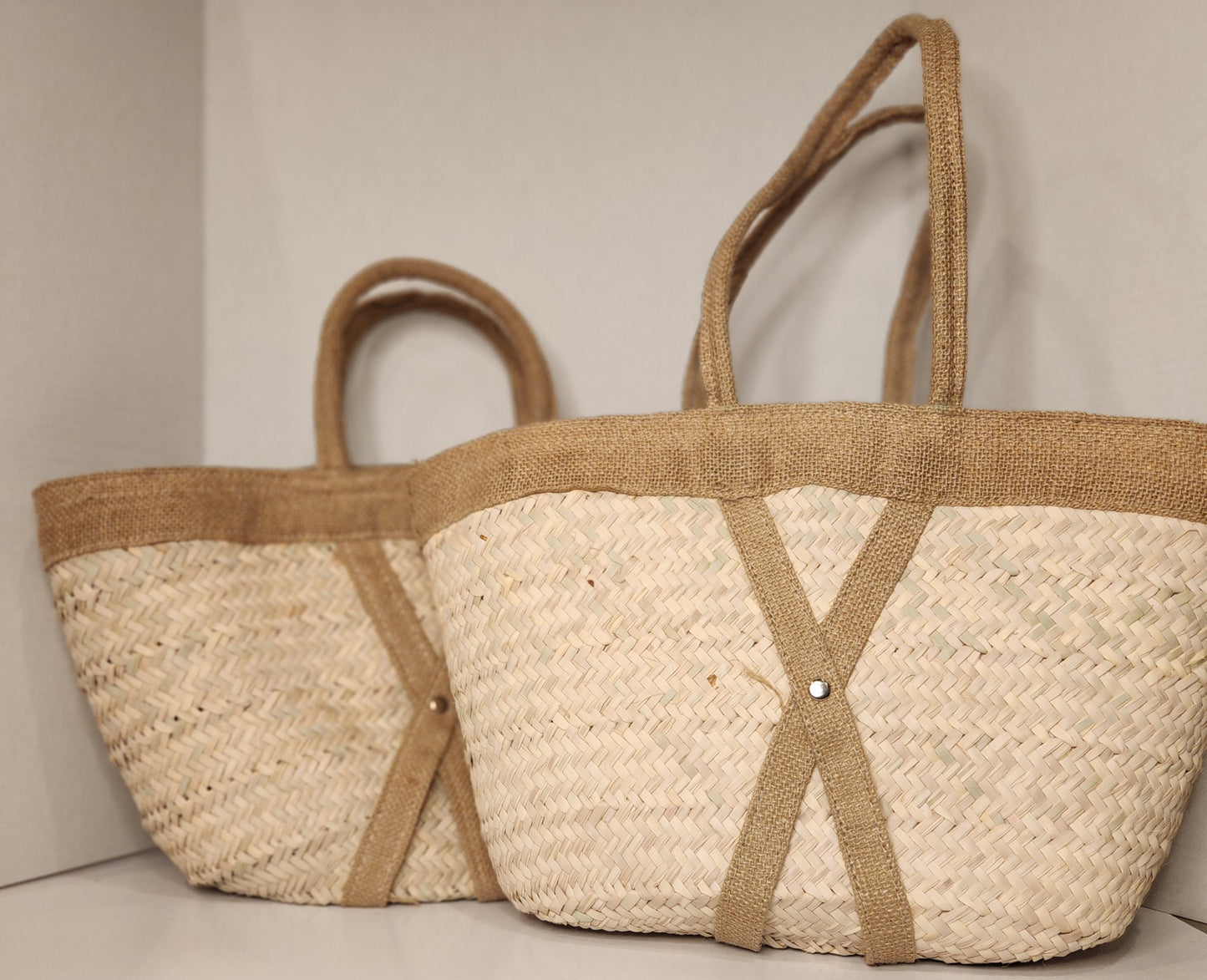 Straw French Basket
